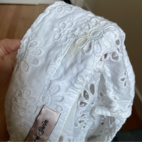 Nanette Lepore White Isola Eyelet Floral Cover Up Button Front Dress Size Small - Picture 11 of 13